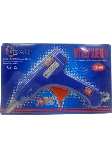 Glue Gun Anahtarlı Sıcak Mum Çubuk Slikon Tabancası 20W