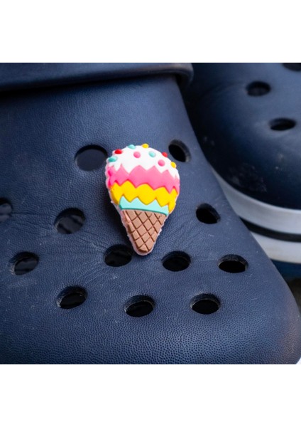 Dondurma Tasarmlı Crocs Terlik Süs , Jibbitz
