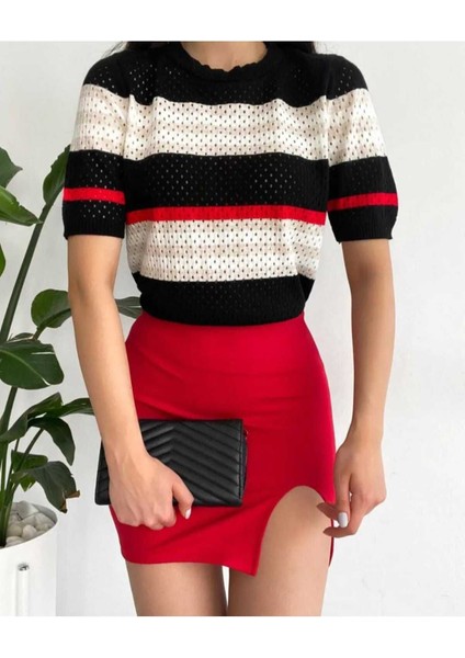 Giyim Odam Delikli Triko Bluz