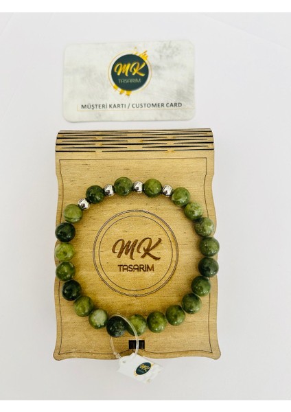 Gerçek Yeşim Taşı Bileklik MK.001.015