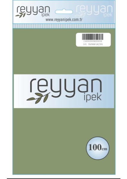 İpek Düz Renk Dikişsiz Oyalık Yazma 100 cm Açık Yaprak 141
