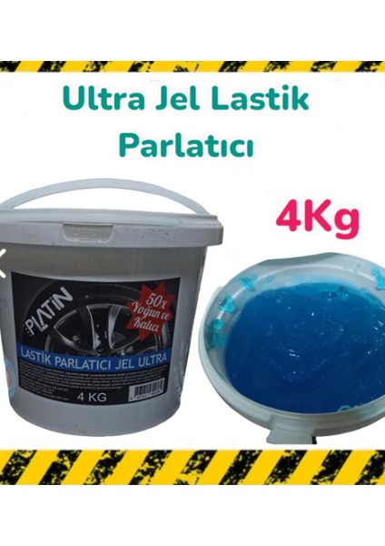 Lastik Parlatıcı Jel Ultra Etkili 4 kg Uzun Süre Kullanım