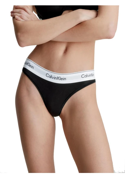 Calvin Klein Kadın Siyah Tanga Külot