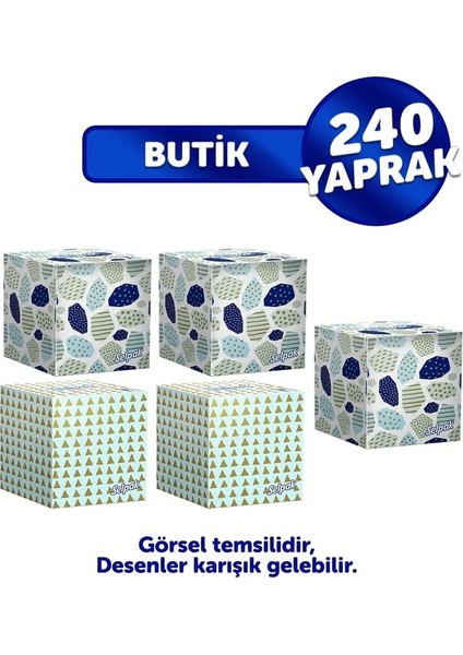 ® Butik Kutu Mendil 5'li