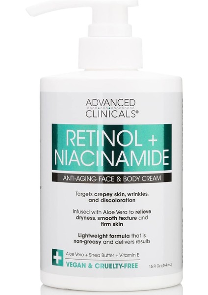 Retinol + Niacinamide Yüz ve Vücut Kremi 444ML