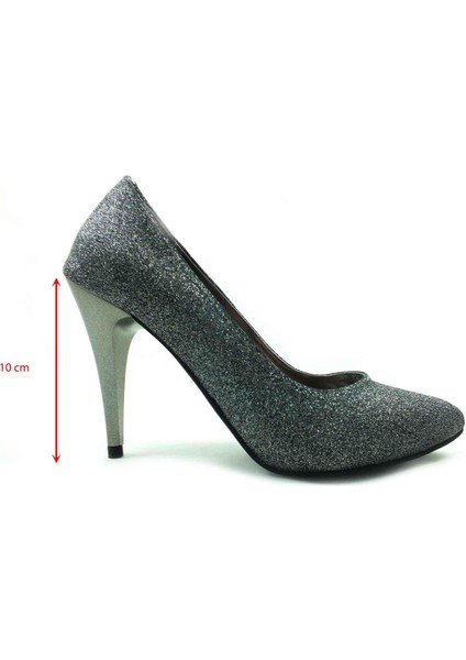 Stiletto Kadın Ayakkabı Platin-Simli 61 700 indirimleri