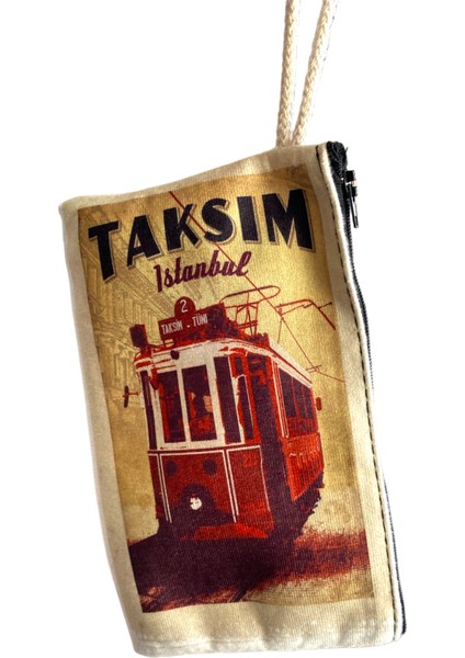 AYT-3226 Baskılı Ipli Çok Amaçlı Bez Çanta (Kalemlik) 13 x 20 cm
