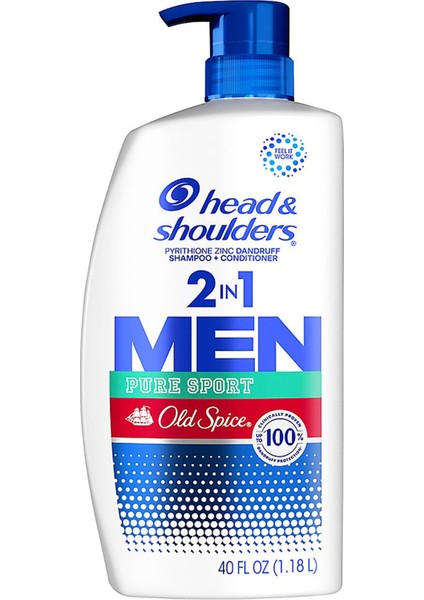Head & Shoulders Old Spice Pure Sport 2si 1 Arada Şampuan ve Saç Kremi 1180ML