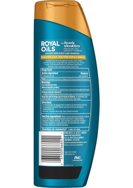 Head & Shoulders Royal Oils Saç Derisi Bakım Şampuanı 380ML