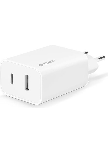 Smartcharger Duo Pd 32W Seyahat Hızlı Şarj Aleti Usb-C + Usb-A Beyaz 2SCS24B