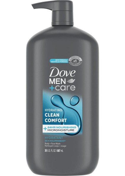 Men Hydrating Clean Comfort Vücut + Yüz Yıkama 887ML