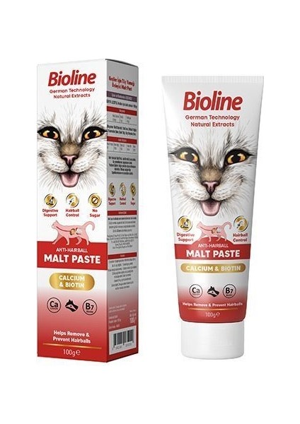 Anti-Hairball Malt Paste Cat 100 gr