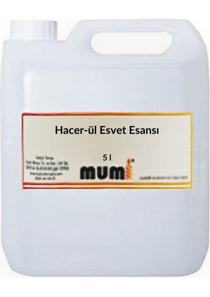 Hacer-Ül Esvet Mum Esansı 5 Litre