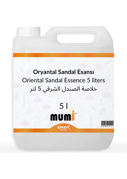 Oryantal Sandal Mum Esansı 5 Litre