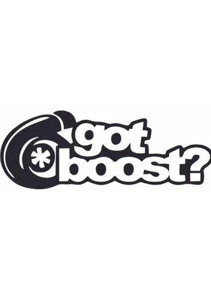 Got Boost Sticker Siyah