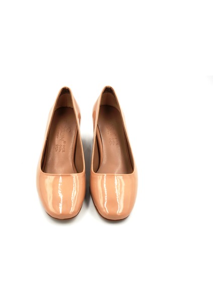 Rugan Topuklu Kadın Ayakkabı Nut fırsatları