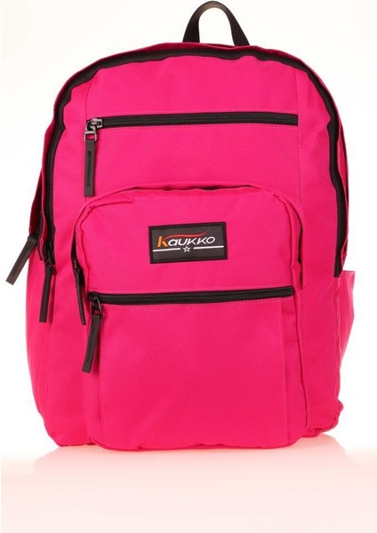 Full Pocket Okul Sırt Çantası Koyu Pembe K1604