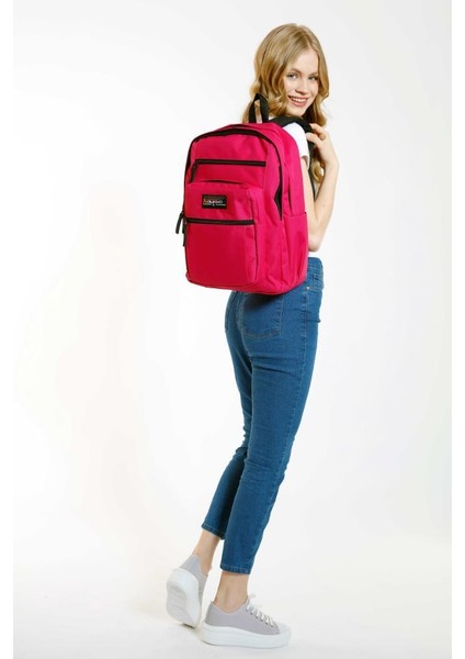 Full Pocket Okul Sırt Çantası Koyu Pembe K1604 fiyatları