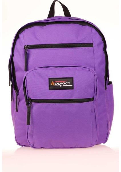 Full Pocket Okul Sırt Çantası Mor K1606