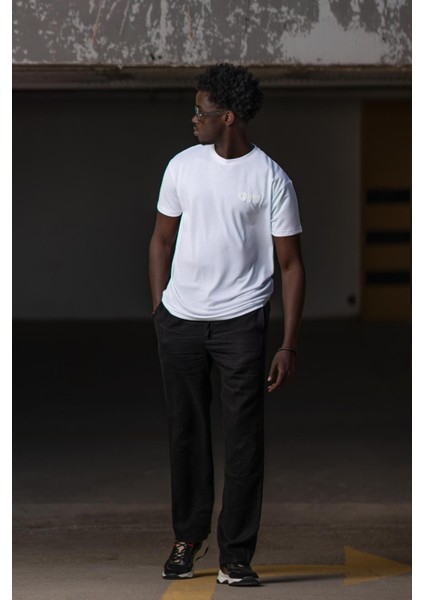 Bisiklet Yaka Modal Kumaş Yarı Oversize (Hafif Geniş Model) T-Shirt