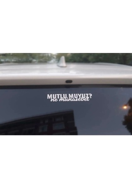 Mutlu Muyuz ? Ne Münasebet Sticker Oto Cam Sticker Trend Sticker Motorsikler Sticker