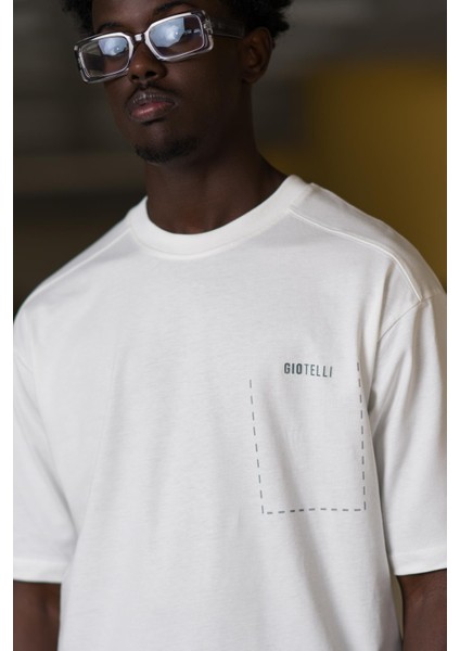 Bisiklet Yaka %100 Pamuklu Arkası Baskılı Oversize (Geniş Model) T-Shirt modelleri