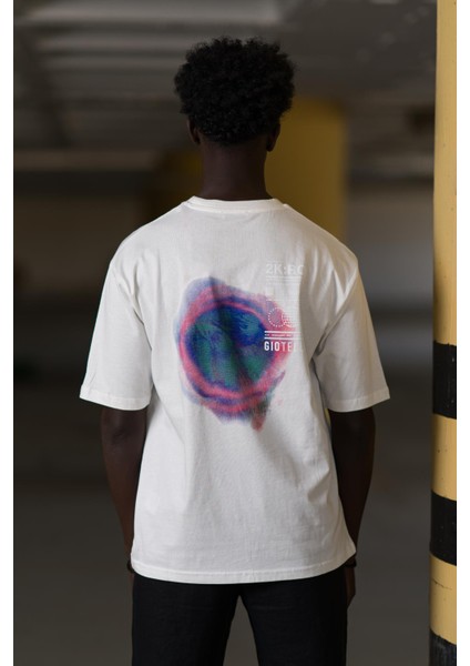 Bisiklet Yaka %100 Pamuklu Arkası Baskılı Oversize (Geniş Model) T-Shirt fırsatları