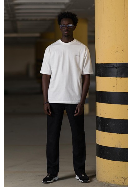 Bisiklet Yaka %100 Pamuklu Arkası Baskılı Oversize (Geniş Model) T-Shirt indirimleri