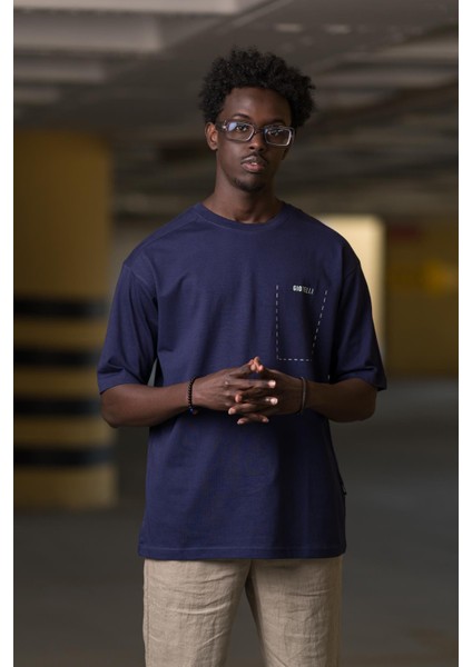 Bisiklet Yaka %100 Pamuklu Arkası Baskılı Oversize (Geniş Model) T-Shirt fiyatları