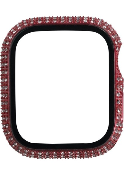 Apple Watch 7 41MM Zore Watch Gard 24 Kenarları Taşlı Sert Pc Kasa ve Ekran Koruyucu modelleri
