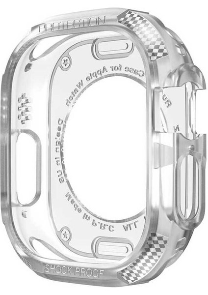 Apple Watch Ultra 49MM Silikon Tpu Kasa Koruyucu Watch Gard 17