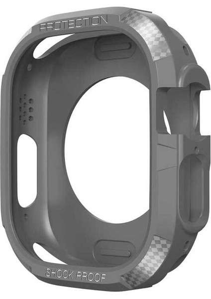 Apple Watch Ultra 49MM Silikon Tpu Kasa Koruyucu Watch Gard 17 modelleri