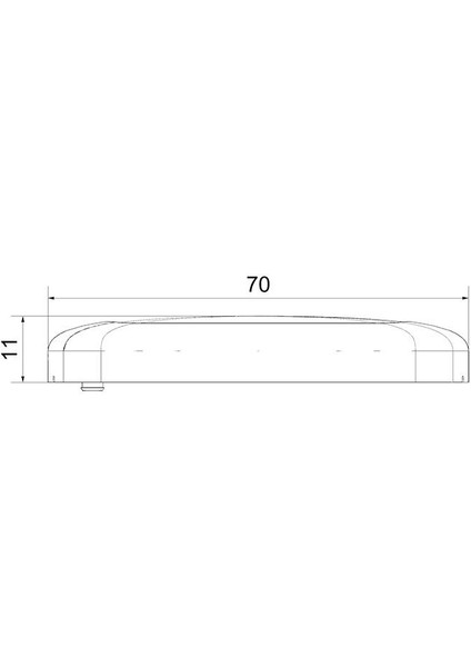 24V Tavan Lambası 34 Ledli 6500K Beyaz (135*70 Mm) (Butonsuz)