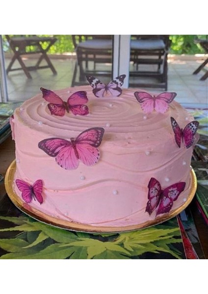 Pasta Balon Üzeri Dekor Kelebek Süsler Pasta Balon Üzeri Süslemesi pasta Yapımı Dekor Süsü Butterfly Suyeşili fırsatları