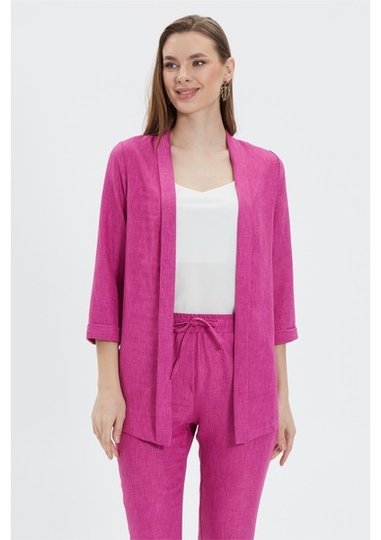 Yakası Katlamalı Truvakar Kol Ceket