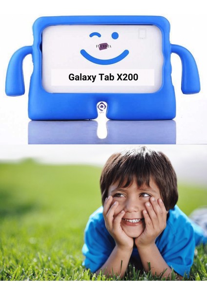 Galaxy Tab A8 10.5 SM-X200 Uyumlu Ibuy Eğlenceli Karakterli Standlı Tablet Kılıf