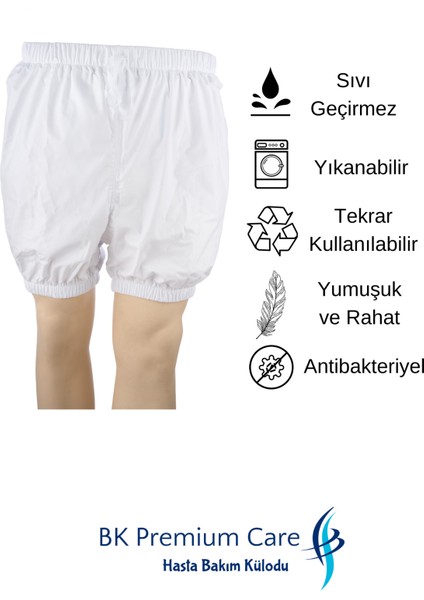 BK Premium Care Sıvı Geçirmez Yıkanabilir Hasta Bezi Külodu