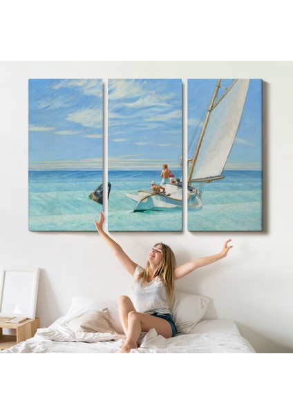 Edward Hopper - Ground Swell Yelkenli TABLOSU-7077 indirimleri