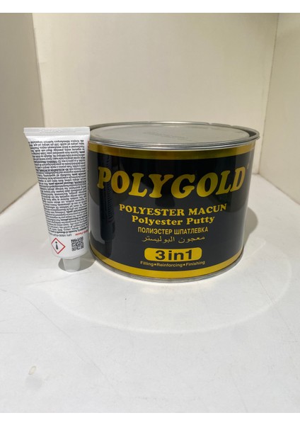 Polygold 3in1 Polyester Ga-Çelik-Fiber Macun Yeşil 2,5 kg