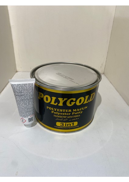 Polygold 3in1 Polyester Ga-Çelik-Fiber Macun Yeşil 2,5 kg