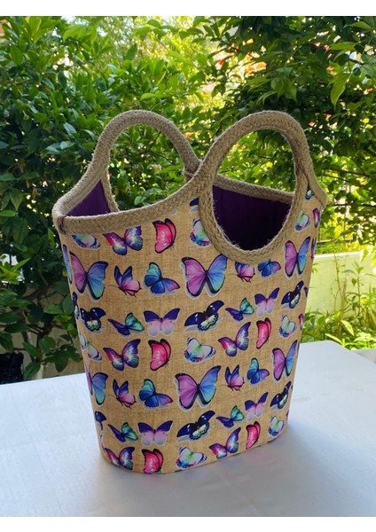 Plaj Bags Plaj Çantası Renkli Kelebekler modelleri