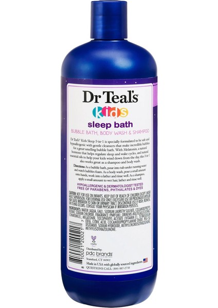 Dr.teals Kids Sleep Bath 3in1 Banyo Köpüğü + Vücut Şampuanı + Şampuan 591ML fiyatları