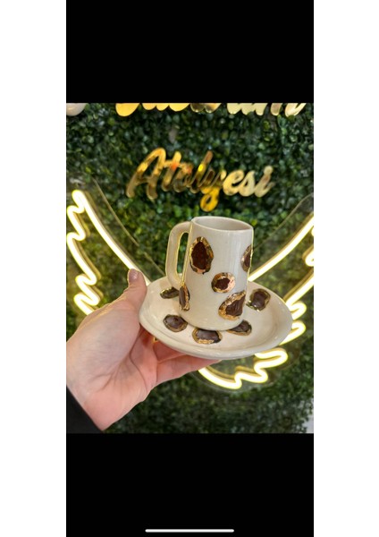 Seramik Leopar Kahve Fincanı