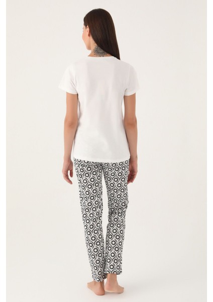 Good Krem Kadın Kısa Kol Pijama Takımı 8785 indirimleri
