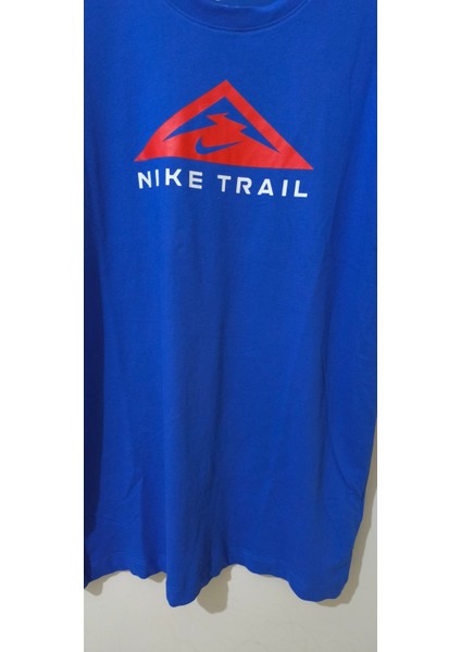Dri Fit Trail Running Training Erkek Mavi Spor T-Shirt DX2183 modelleri