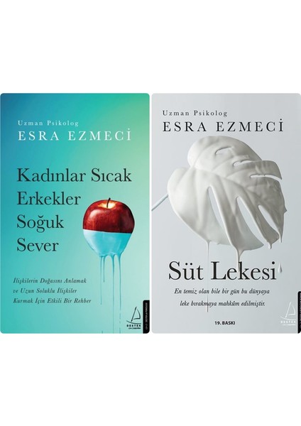 Kadınlar Sıcak Erkekler Soğuk Sever - Süt Lekesi - 2 Kitap - Esra Ezmeci