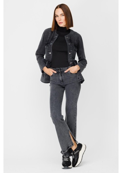 Cep Detaylı Denim Ceket - Siyah fiyatları