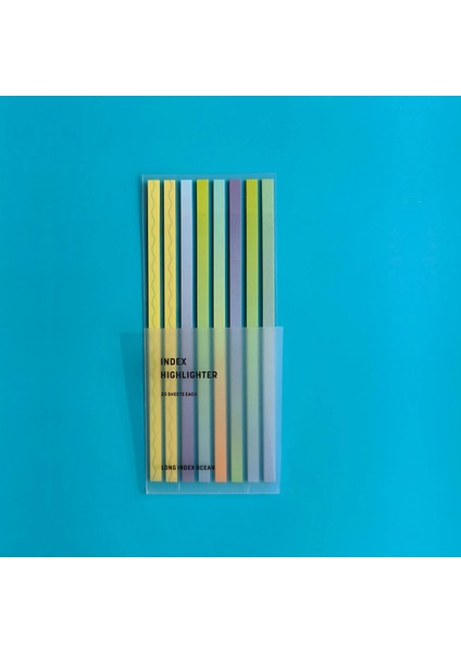 Şeffaf Ebruli Renkli Postit Kitap Ayracı Ayraç Postit Sticker Not Kağıdı 200 Yaprak