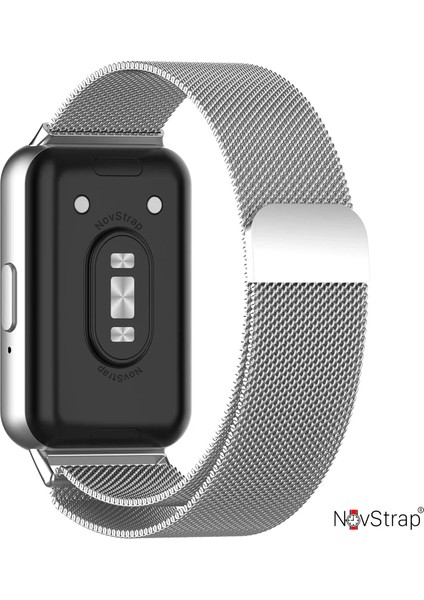 Samsung Galaxy Fit 3 ile Uyumlu Kordon Mıknatıslı Metal Hasır Kordon Kayış fırsatları