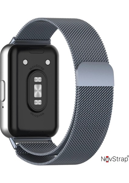 Samsung Galaxy Fit 3 ile Uyumlu Kordon Mıknatıslı Metal Hasır Kordon Kayış fırsatları